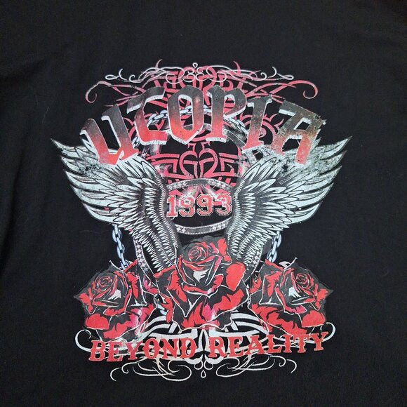 Vintage Utopia Beyond Reality 1999 shirt ASOS design Women size 4 - Picture 2 of 5